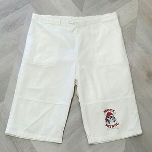 Cottonseed White Pull On, Mens Cargo, Booty Patrol Shorts100% Cotton Size M